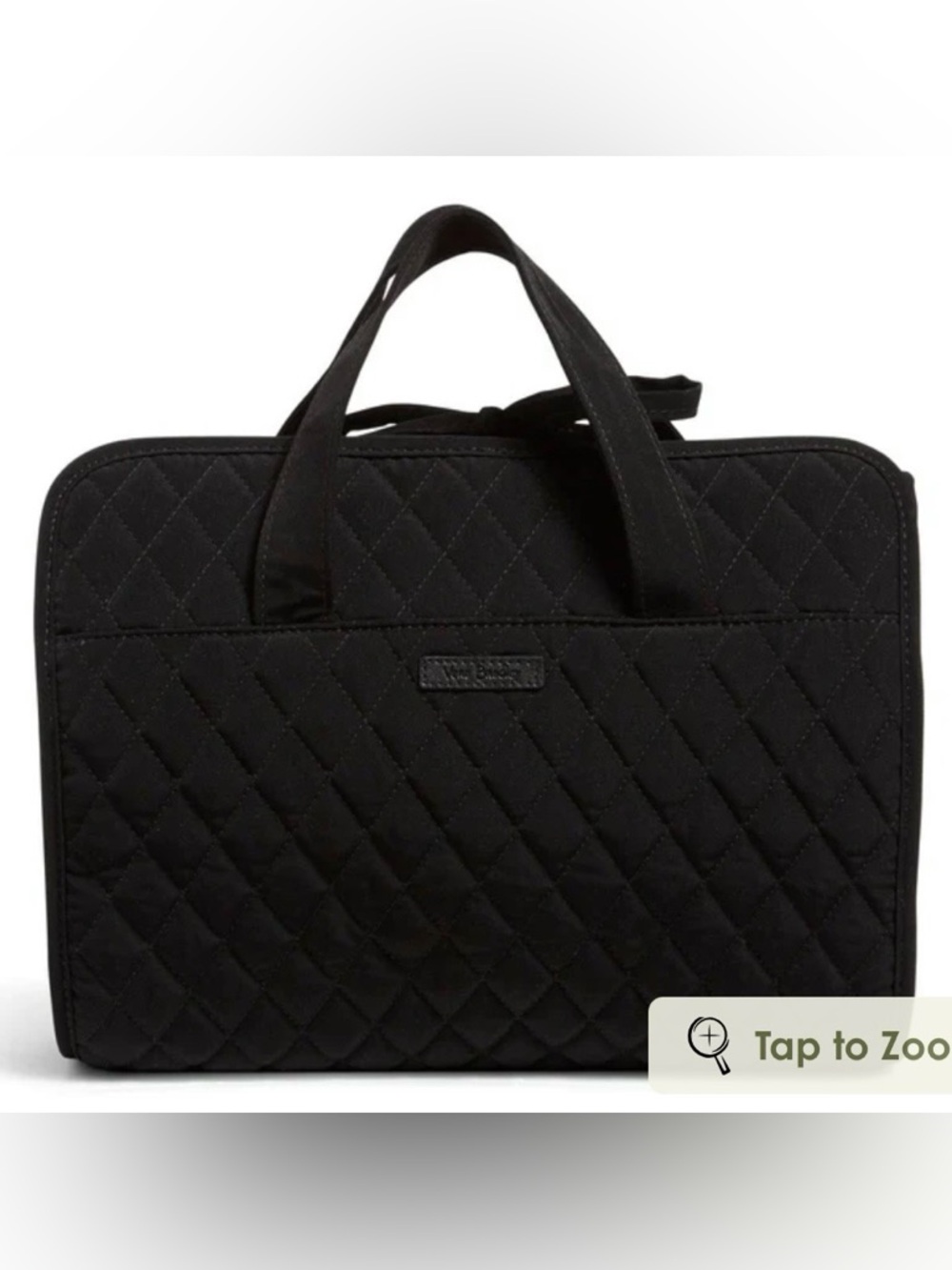 Vera Bradley hanging toiletries bag. Black NWT